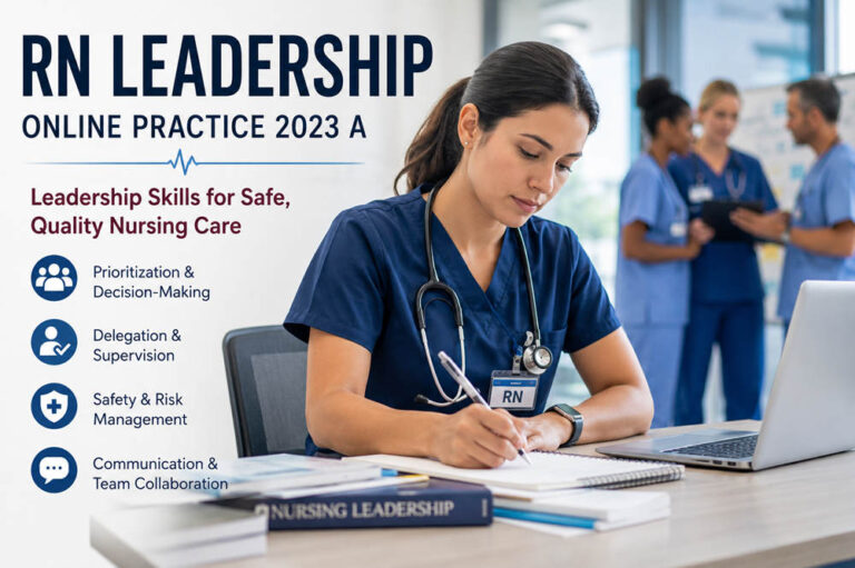 RN Leadership Online Practice 2023 A