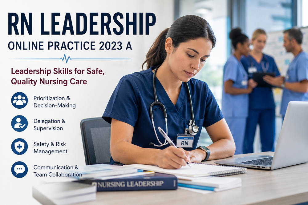 RN Leadership Online Practice 2023 A