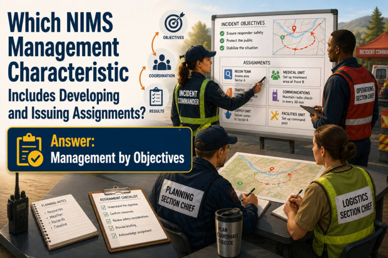 Which nims management characteristic includes developing and issuing assignments