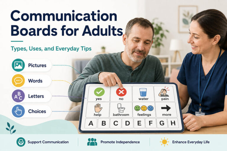 Communication boards for adults