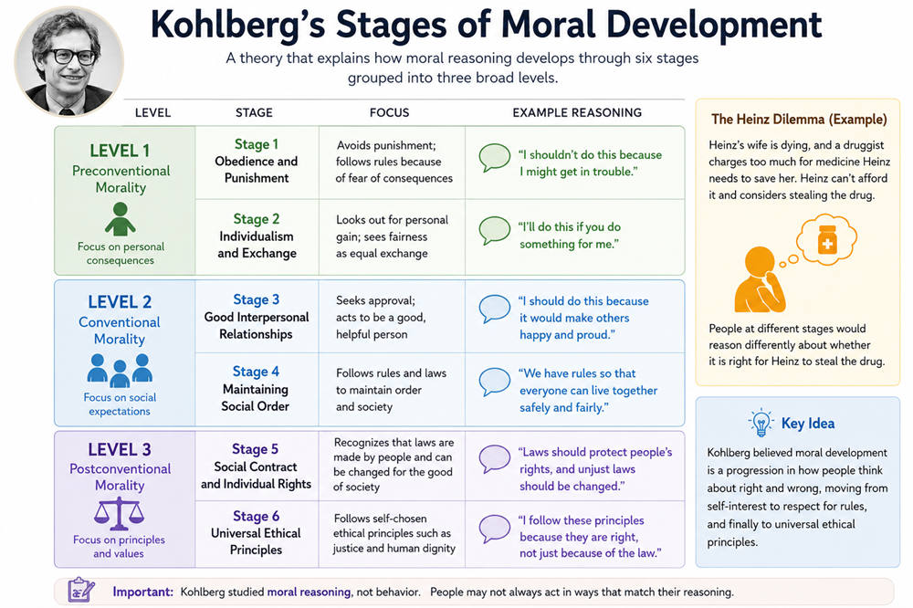 Kohlbergs stages of moral development