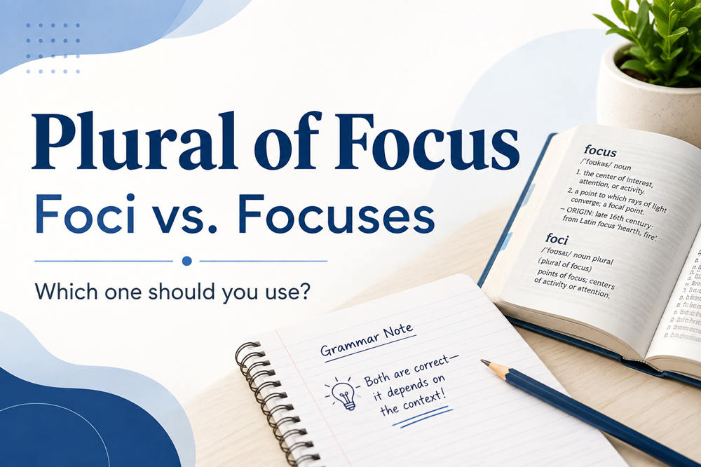 Plural of focus