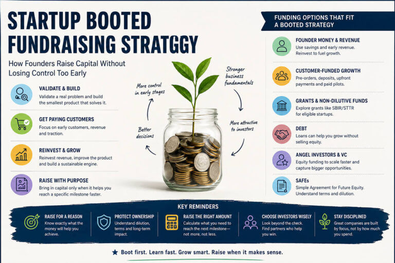 Startup booted fundraising strategy
