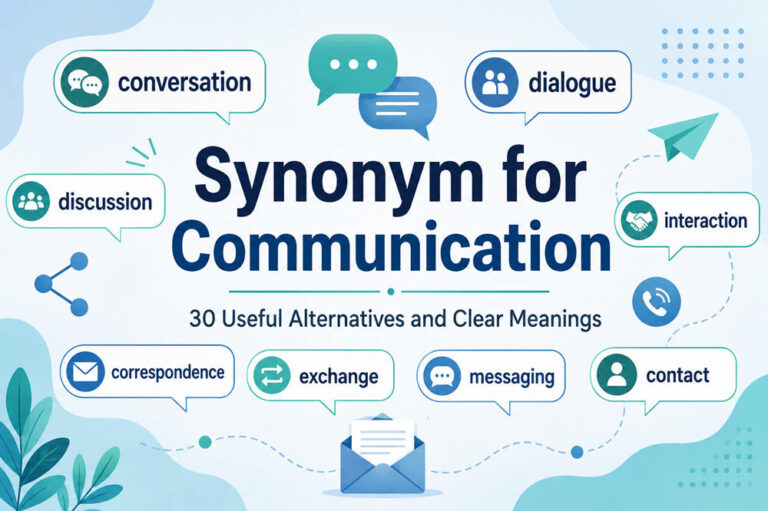 Synonyms for communication