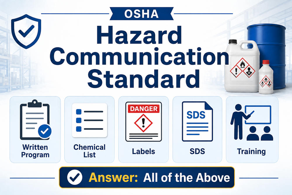 The hazard communication standard includes which of the following