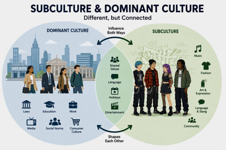 Understanding the relationship between a subculture and a dominant culture