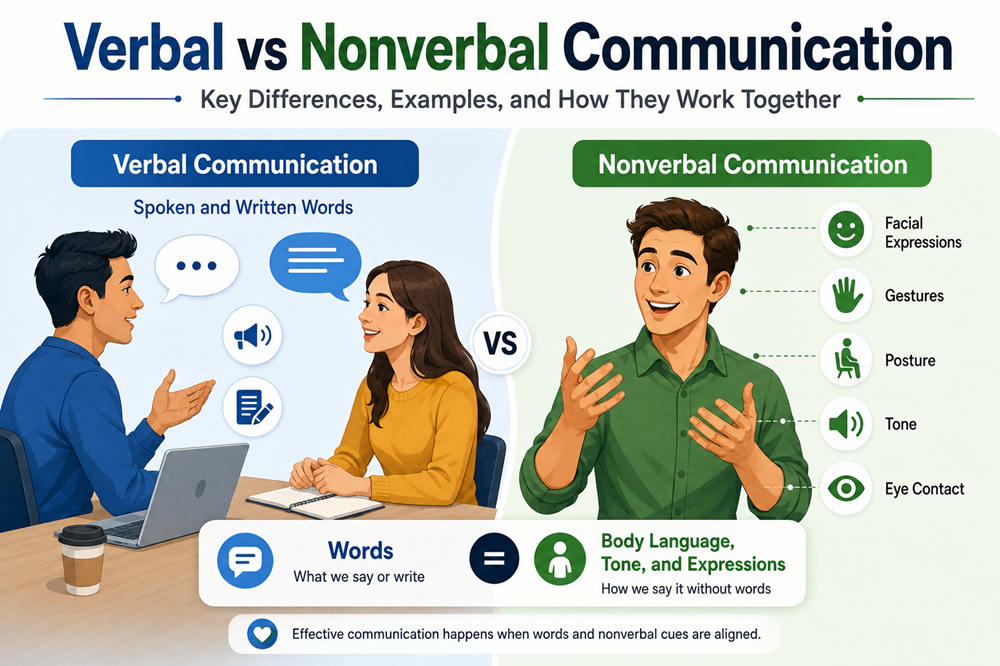 Verbal vs nonverbal communication