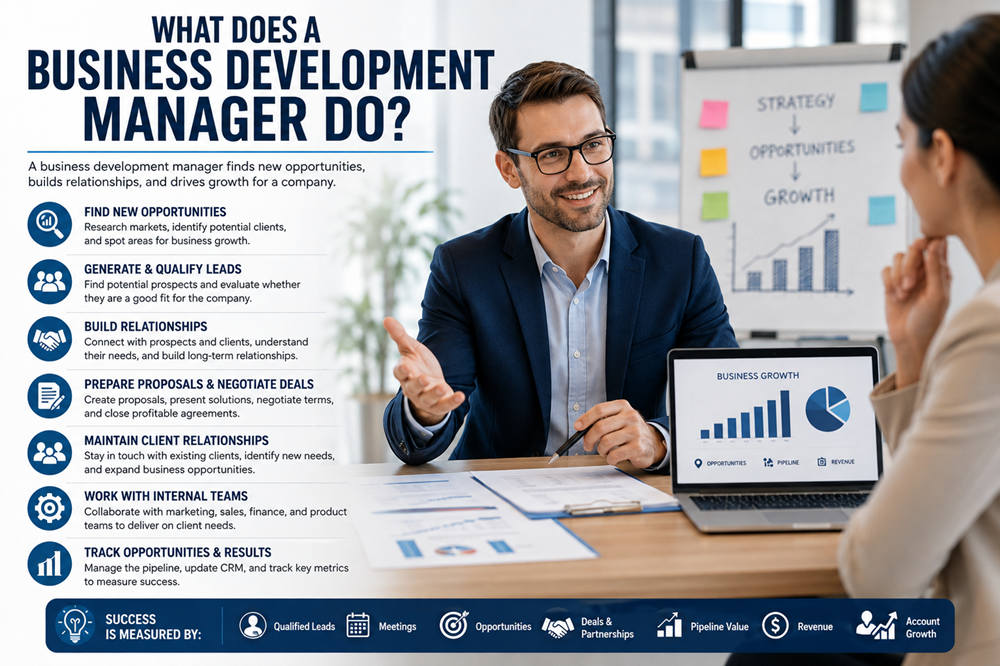 What does a business development manager do