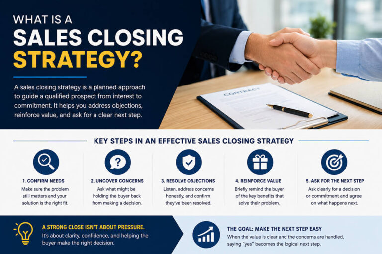 What is a sales closing strategy