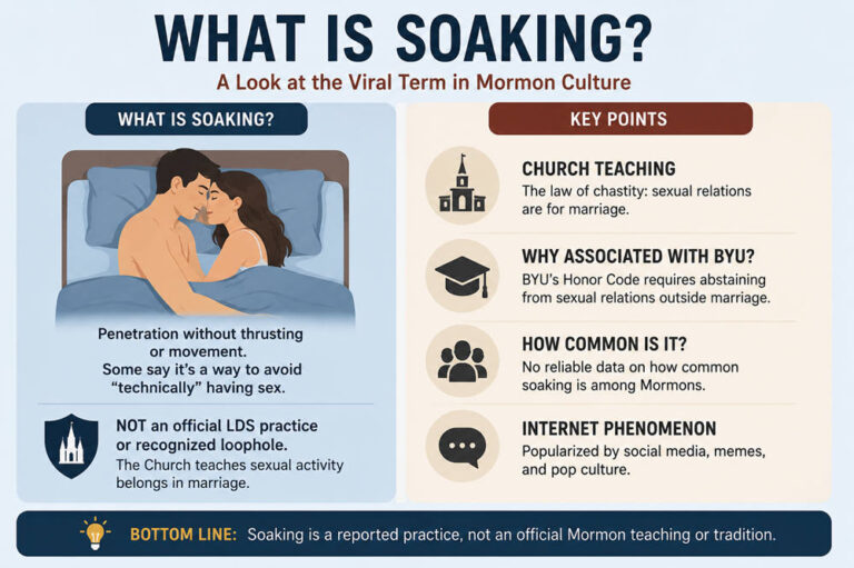 What is soaking in mormon culture